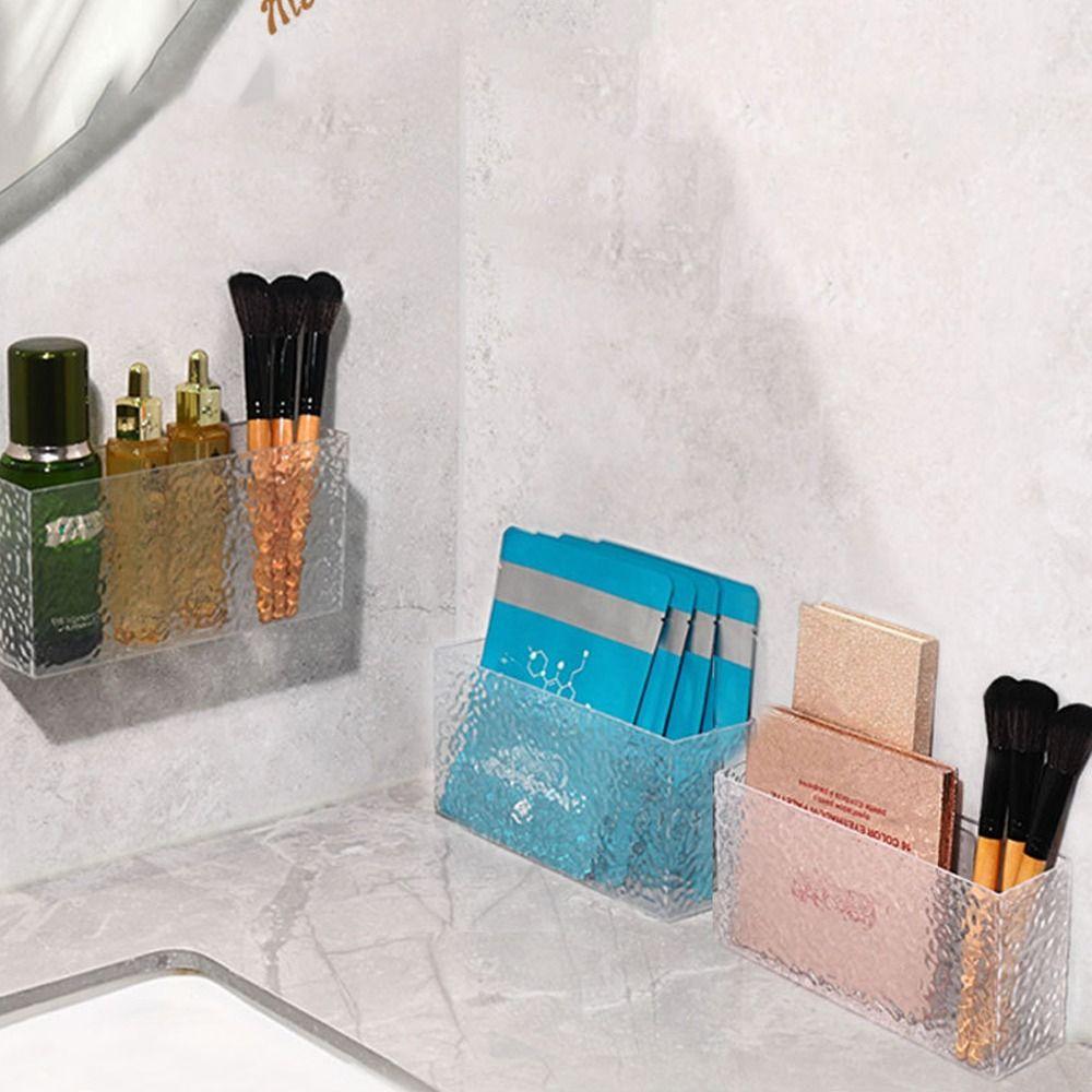 No Drill Makeup Organizer Wall Mount Versatile Storage Box Shower Storage Rack Holder  for Bathroom