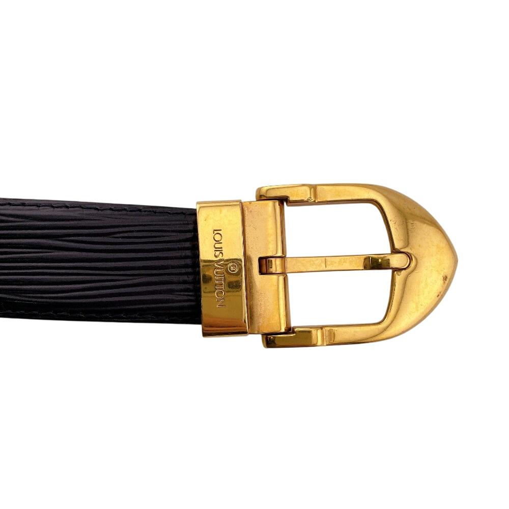 LOUIS VUITTON M6832Q Epi Epi Saintur Classic belt black Epi Used