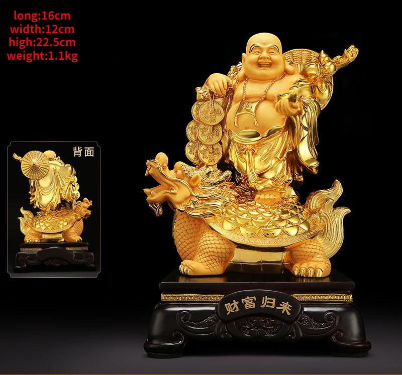 Maitreya Buddha Ornaments Living Room Wine Cooler Big Belly Smiling Buddha Office Decor House Fortune Craft Gifts