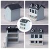 Vintage Cottage Villa Model Ornament for Kids Retro Cottage Villa Figurines Desktop Miniature Pretend Game Props