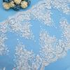 50Yard Bilateral Embroidery Lace Accessories Fabric Wedding Curtain Tablecloth Handmade Diy Material Wedding Stage Fabric