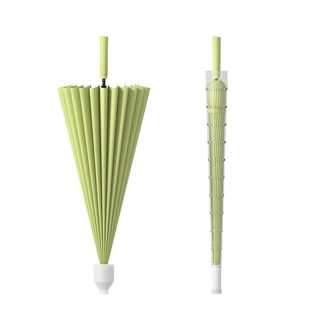 

Длинный большой 24 водоотталкивающий чехол длинный ветер один не подходит как для солнечных, так и для дождливых поездок на работу или в школу зонт, мужской, зелёный