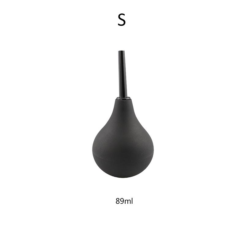 Enema Rectal Shower Cleaning System Silicone Gel Black Ball For Anal Anus Colon Enema Anal Cleaning Anal Plug Adult Products