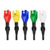 HARFINGTON 5pcs Flexible Snap Funnel, Universal Plastic Draining Oil Tool Retractable Automotive Fuel Funnel for Cars and Motorcycles,
