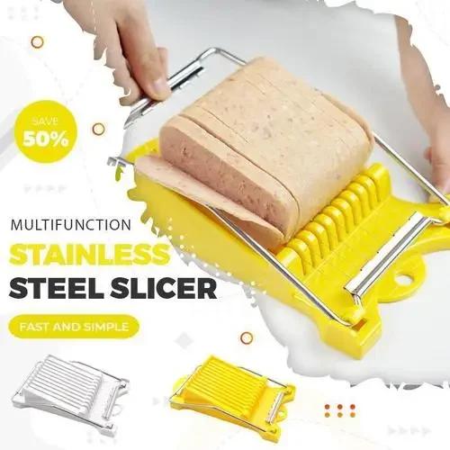 Stainless Steel Lunch Meat Slicer Fruit Cutter Egg Slicer Sectioner Cutter Mold Ham Cheese Slicer Manual Vegetable Cutter Tool