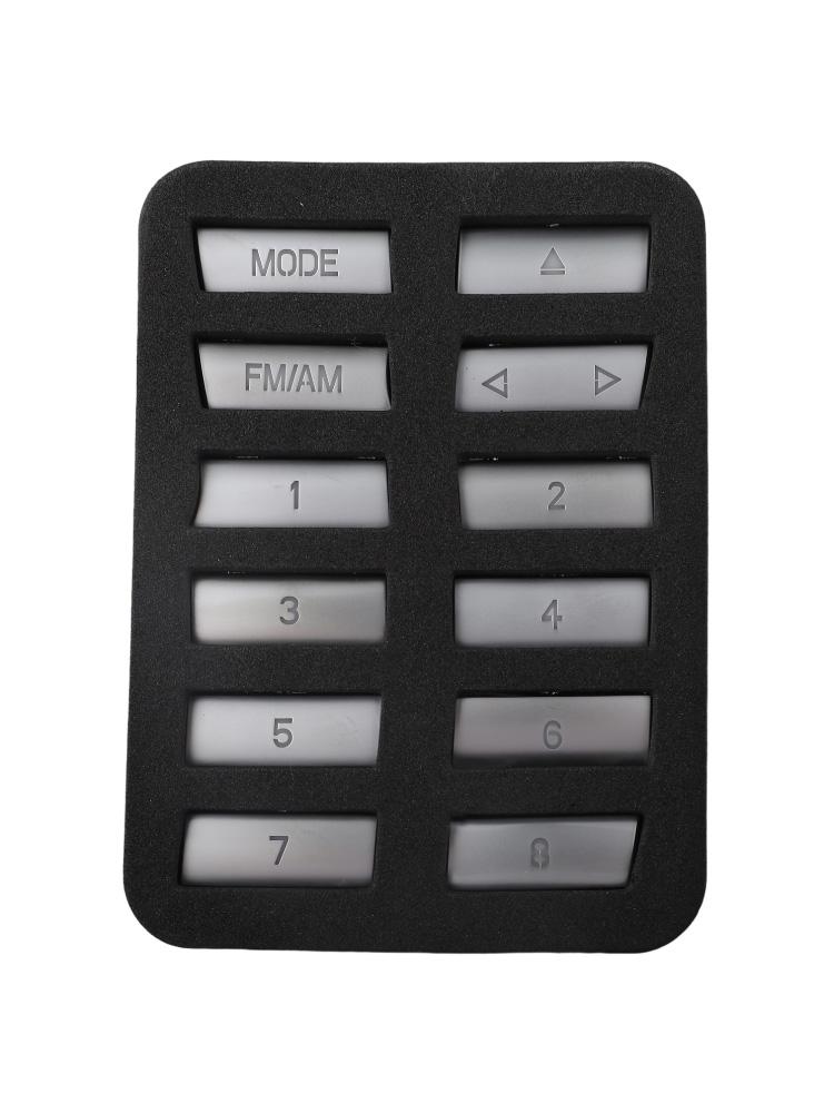 For BMW 5 Series ABS Chrome Trim CD Center Panel Trim Silver Custom Fit For BMW Elegant Silver Finish Long-lasting Performance