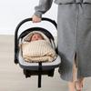 Multifunctional Hooded Infant Dot Swaddles Blanket Lightweight Cotton For Car Seat Strollers Tummy Time Play Mat