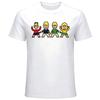 T-shirt Graphique pour Homme Personnages de Dessin Animé du Groupe Rétro ABBA