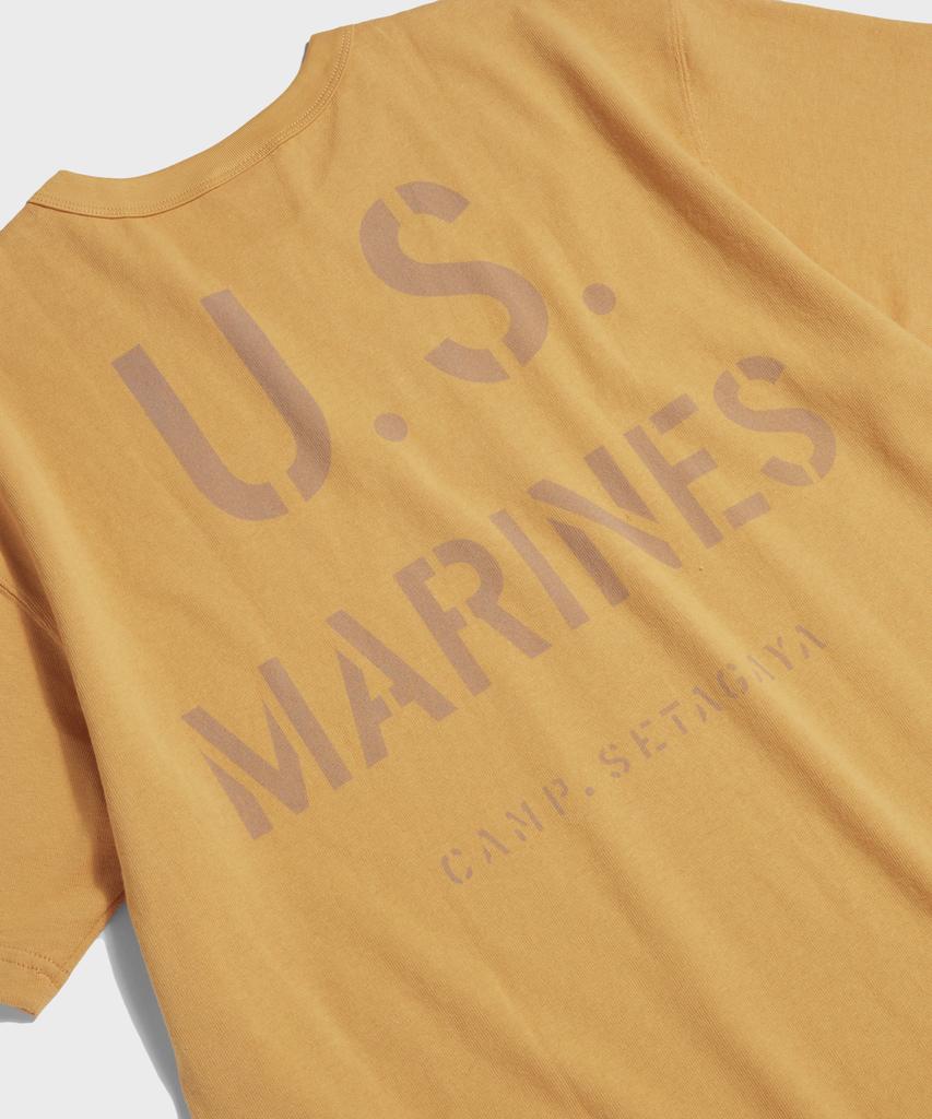 Beulonseun 1970er US Marine T-Shirt Gelb