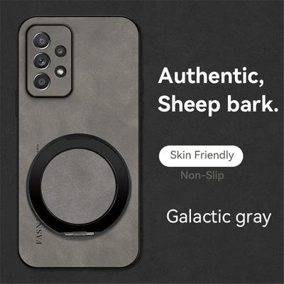 Luxury Sheepskin Magnetic Leather Holder Phone Case For Samsung A53 A52 A32 A13 A23 A33 A73 A12 A22 A03S Stand Shockproof Cover