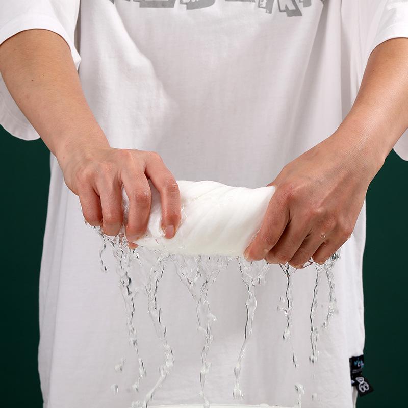 Portable Compressed Cotton Bath Towel - Thick, Large, Absorbent, Lint-Free Travel Essential