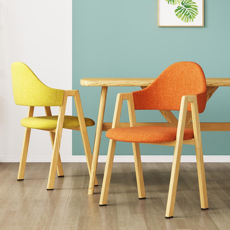 1PC elegant dining chair, simple and modern dining chair, comfortable and durable Nordic-style dining chair