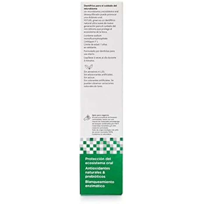 Dentifrice - YOTUEL - Green - 100 Gr - Vegan - Soin Du Microbiome - Blanchiment Enzymatique