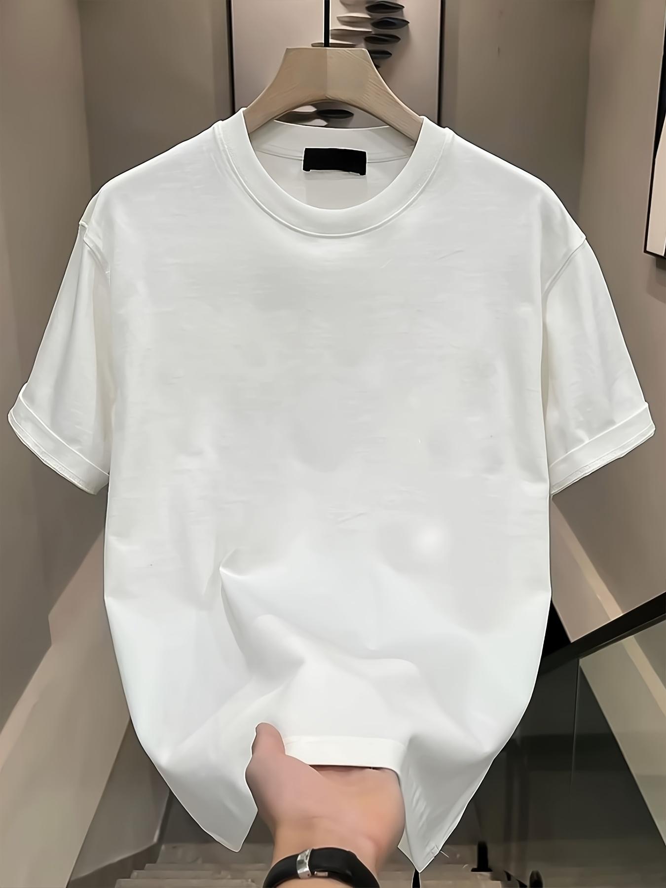 

Men s 100% Cotton Versatile Crew Neck Short Sleeve T-Shirt L дубильная кора