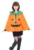 Clearstone Cosplay Halloween Short Pumpkin Cloak Orange Women's