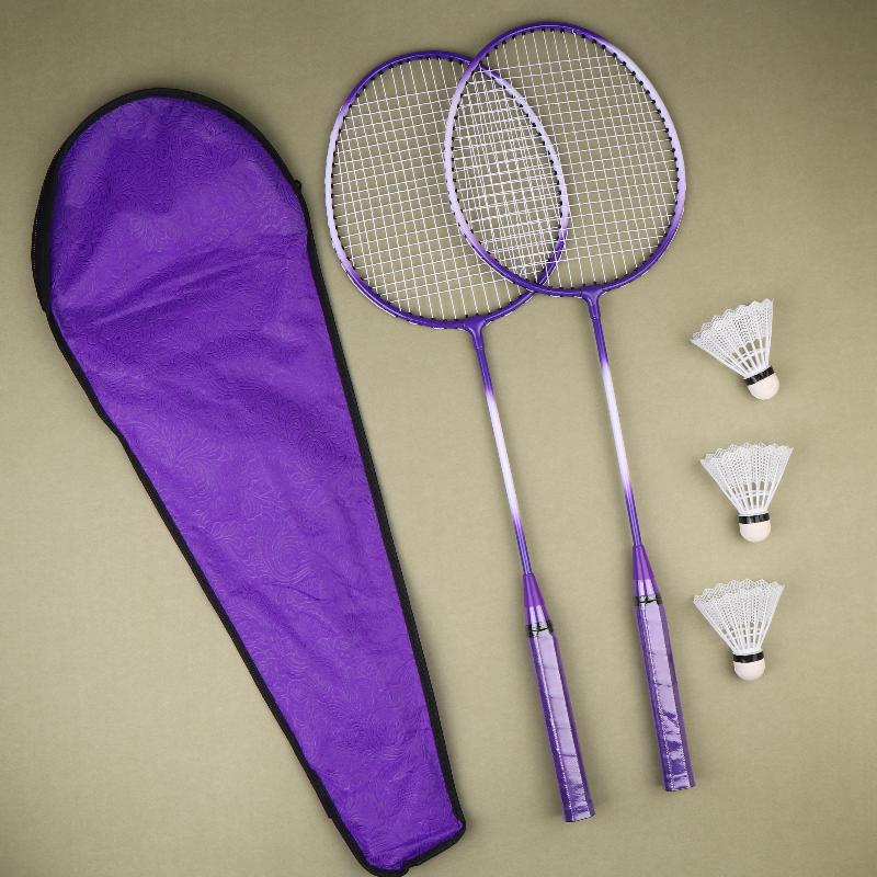 New 1Set Beginners Badminton Professional Training Durable Leisure Sports Racquet Durable Badminton Racket Set