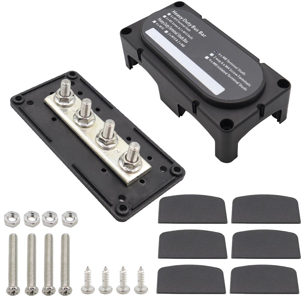 Skrzynka Rozdzielcza Szyna Prądowa Płyta 48V 300A 4-drożna Szyna Prądowa Dużego Natężenia Organizator Kabli Skrzynka Łódź Samochód Maks. Połączenie Wzmacniacz Obudowa Zasilania Części