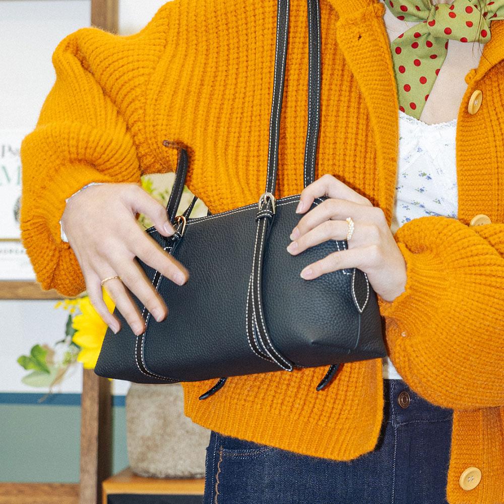 Dundrop Dd_Stitch Round Bag_Black