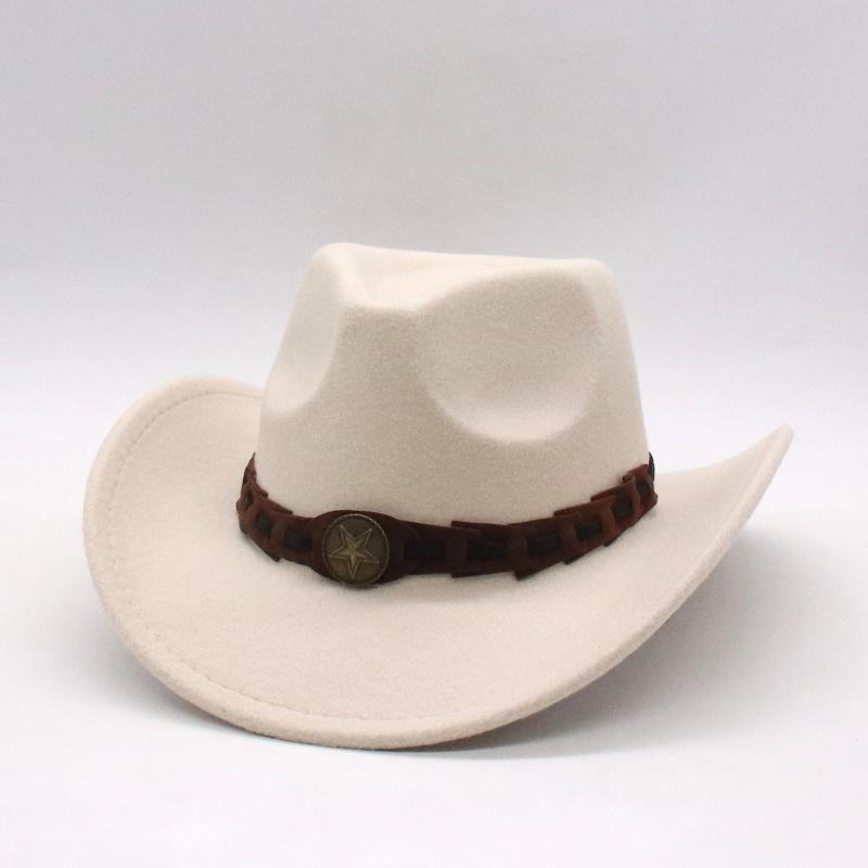 

Vintage Cowboy Hat Trim With Straw Hat Hat Trim With Ethnic Belt Accessories Bohemian Hat Accessories One size fits all [d peach cow]
