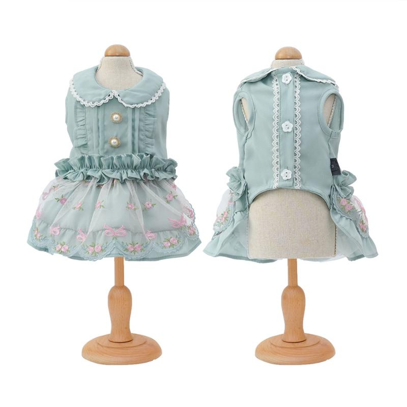 

Летняя одежда для питомцев Платье для маленькой собаки Йоркширский терьер Померанский шпиц Мальтийская болонка Ши-тцу Пудель Бишон Шнауцер Одежда Юбка для щенка S зелёный