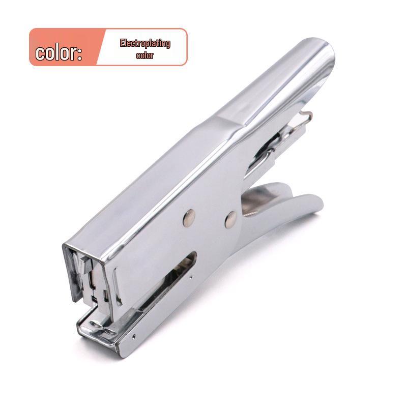 Large Metal Handheld Stapler for Office Use - Thickened, Labor-Saving Design 1218A