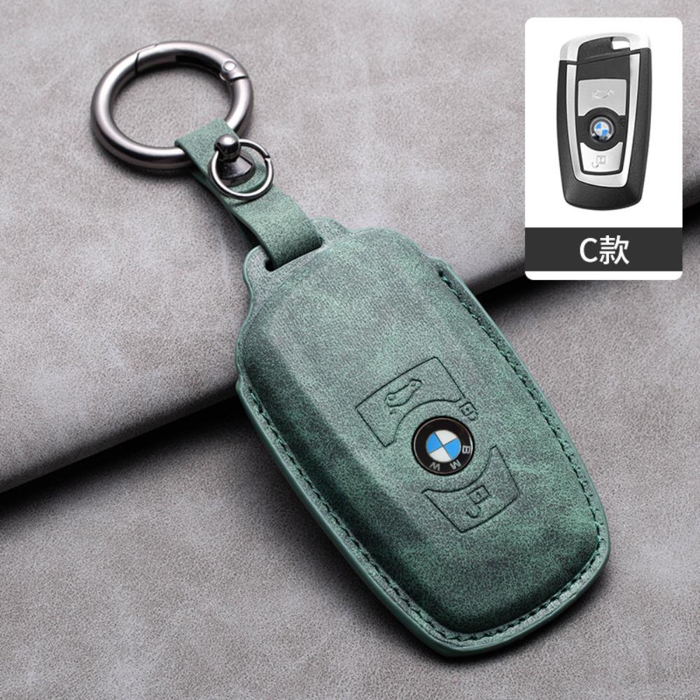 For BMW Key Cover for 5 Series 3 Series 525li 530 X1 X3 X4 X5 118i Hollow Design Protective Shell with Blade Keychain