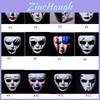 Creepy White Horror Scary Full Face Mask Cosplay For Halloween Costume Party