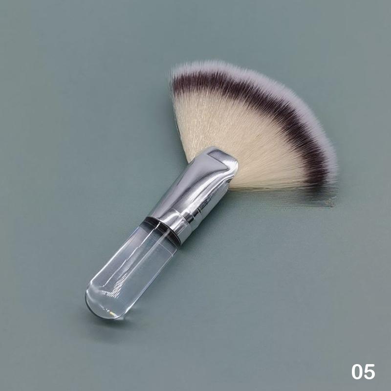 Mini Fan Makeup Brushes Facial Powder Foundation Blusher Concealer Brush Cosmetic Tools Synthetic Fiber Fan Brushes