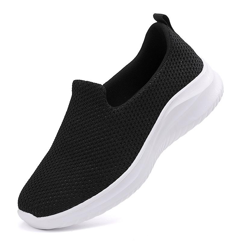 New casual fashion women's shoes breathable fly-woven flat-soled single shoes travel shoes one pedal women's outdoor sports