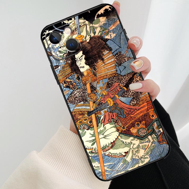 Japanese Ukiyo-e Art Phone Case For iPhone 17 Pro Max 15 14 13 11 12 16 Pro Max mini 15 16 Plus 16e 17 Air Cover