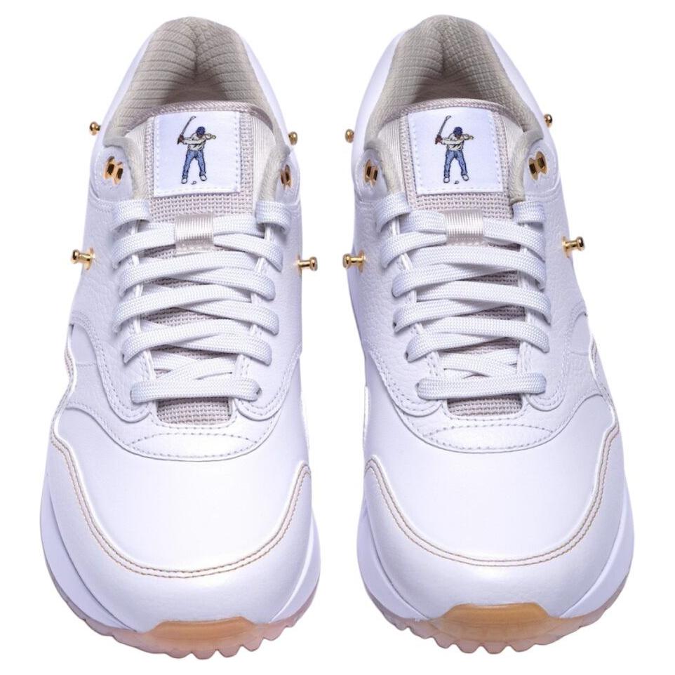 Eastside Golf X Nike Air Max 1 86 OG Golf Big Bubble - Everyones Game. Be Authentic Unisex Sneakers White Metallic-Gold Pure-Platinum HQ3074-100