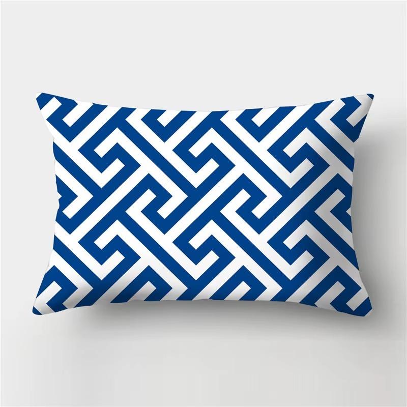 30*50 cm Zwierzęta Morskie Seria Niebieska Wzór Nadruk Dekoracja Sofa Salon Dom Poliester Prostokątna Poszewka na Poduszkę Poduszka