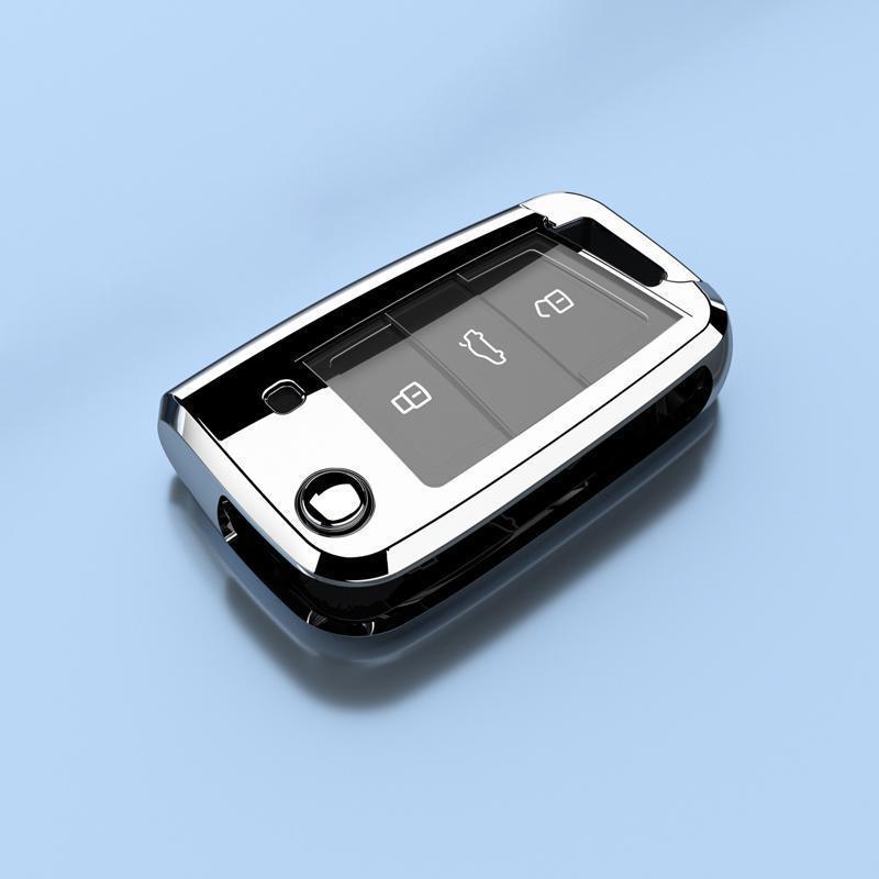 Luxury Key Case for 15-21 Volkswagen Lamando - Foldable Design for Men and Women