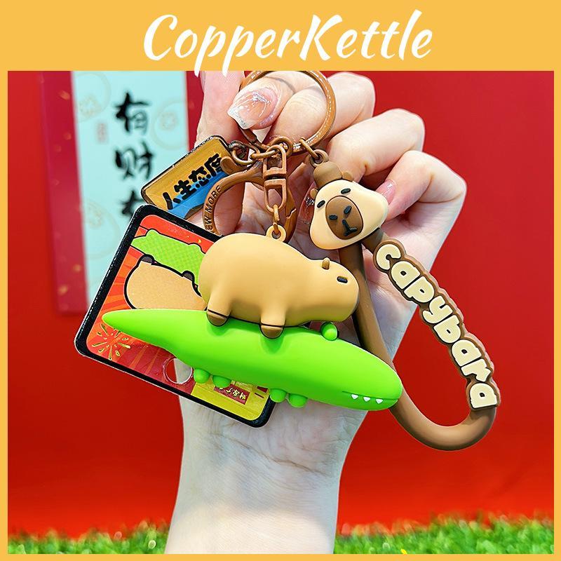 Capybara Resin Cute Keychain Accessories With Crocodile And Turtle Styles Character