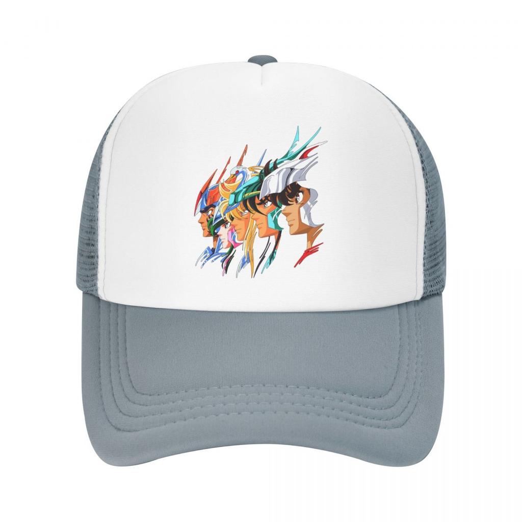 Individuelle Saint Seiya Knights Of The Zodiac Baseballkappe Atmungsaktive Trucker-Kappe Sport Snapback Trucker-Kappe