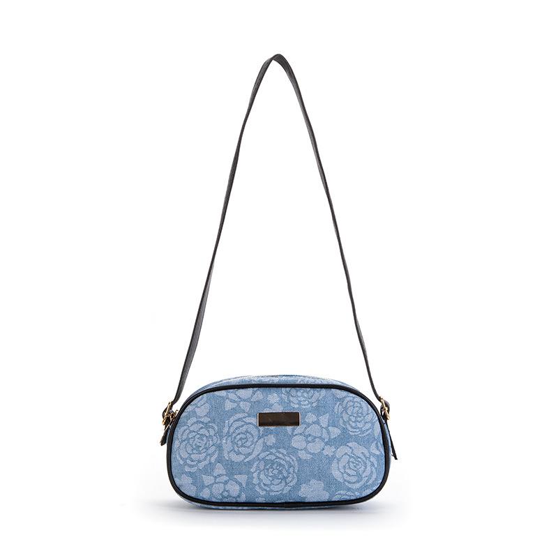 

Джинсовый узор вытянутая кость сумка-камера высокая ценность принт сумка подмышку женская сумка модный темперамент женская сумка на плечо