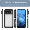 For Google Pixel 9/Pixel 9 Pro Clear Case TPU Frame Acrylic Back Phone Cover
