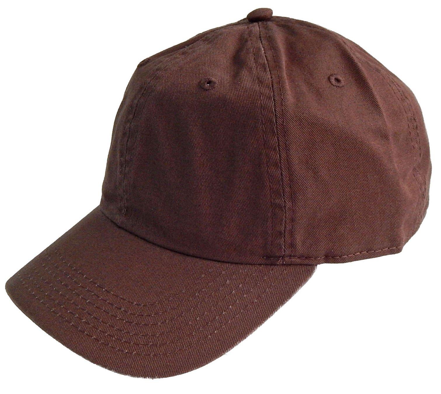

NEWHATTAN CAP Baseball Cap Hat Plain Curve Cap DARK (New Hattan) (FREE, BROWN) [Item]