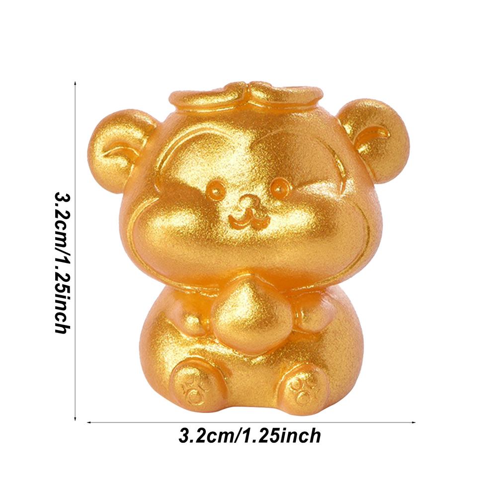 Golden Resin Animal Statue Ornament ChineseZodiac Rat Ox Tiger Rabbit Dragon Snake HorseSheep Monkey Chicken Dog Pig Desk Decor