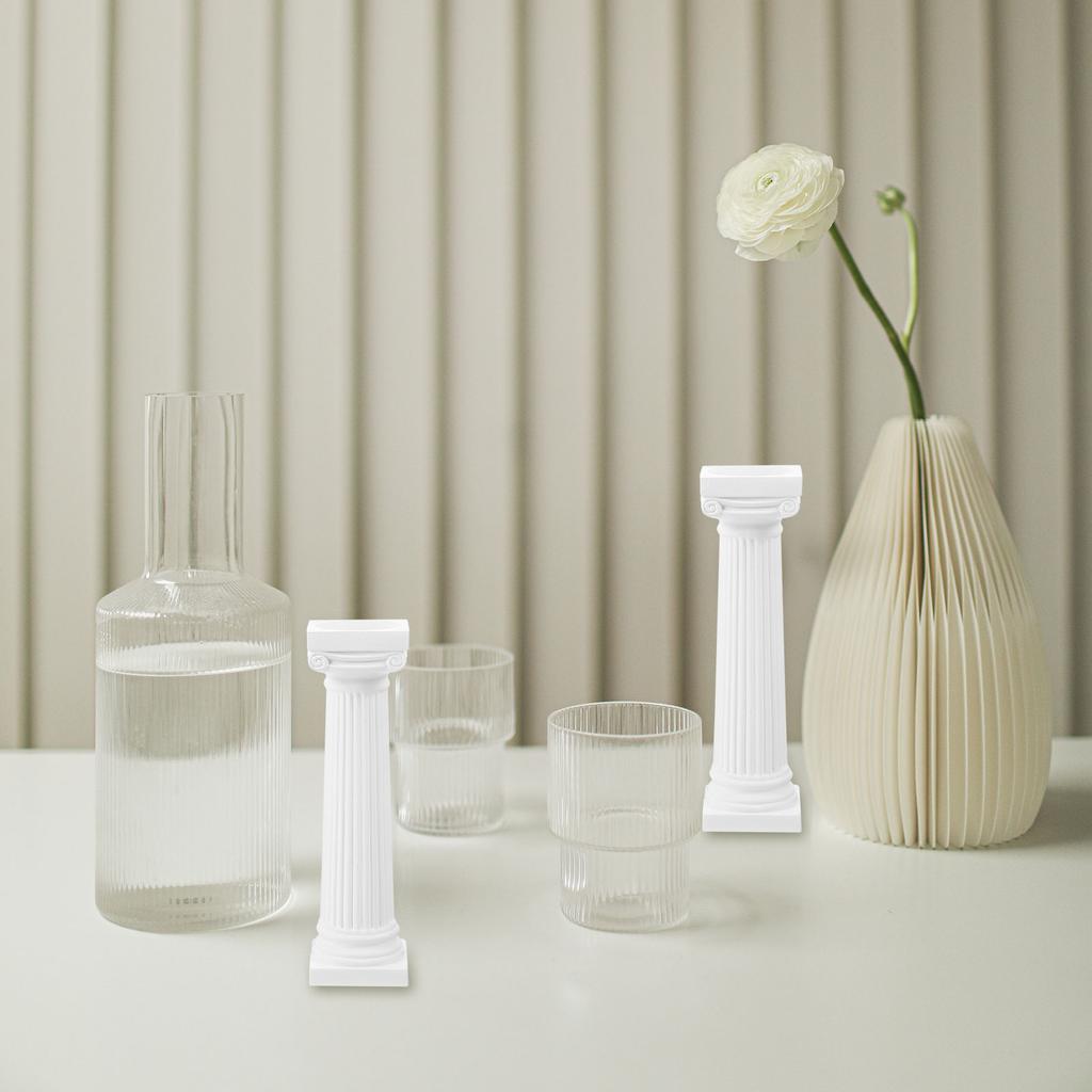 6 szt. Model kolumny rzymskiej, dekoracje zewnętrzne na przyjęcie ogrodowe, dekoracyjne filary ślubne, plastikowe elementy krajobrazu domu