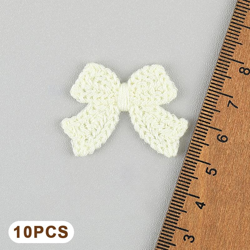 10Pcs 3.6Cm Embroidered Bow Tie Scrapbooking Diy Sewing On Patches Home Decoration Accessories Ornament Supplies