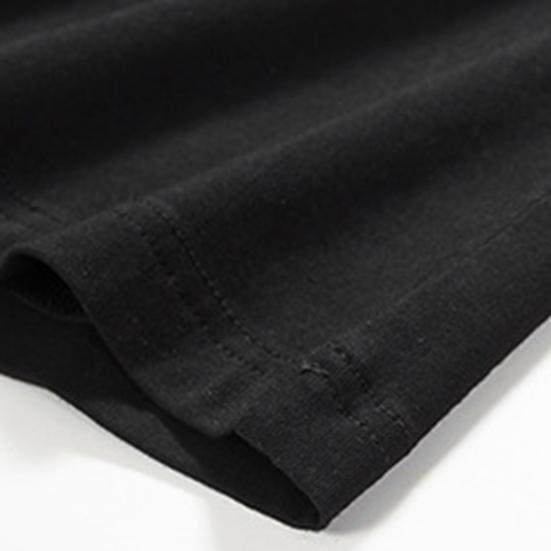 Men Short Sleeve Solid Color Hooded Drawstring T-shirt Pullover Tee Shirt for Daily Wear