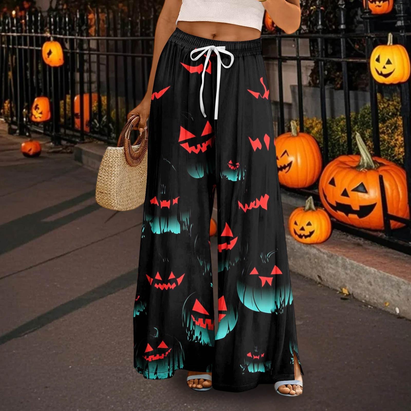 

Женские повседневные брюки с широкими штанинами, эластичным поясом, карманом, принтом, регулируемой завязкой XXL