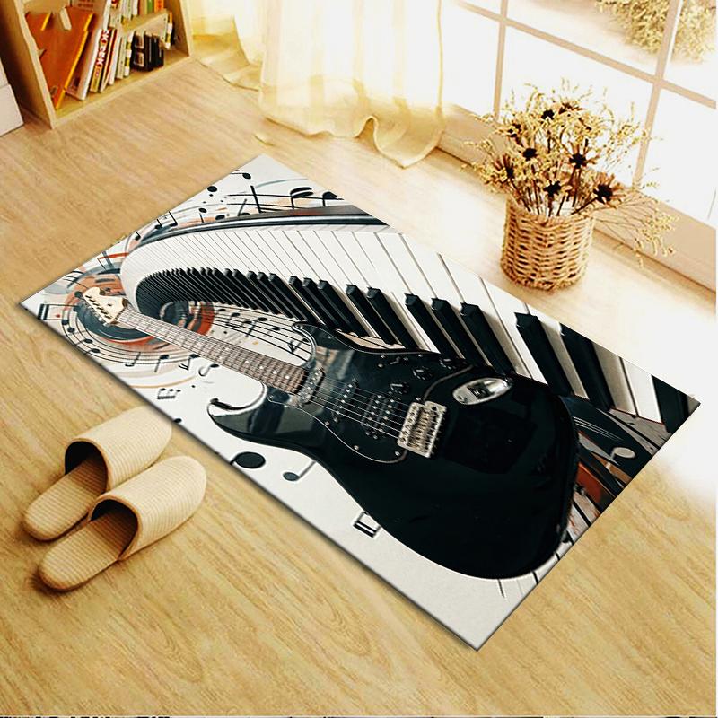 2025 New Guitar Music Carpet Rug for Living Room Bedroom Home Sofa Decoration,Kids Play Non-slip Floor Mat12