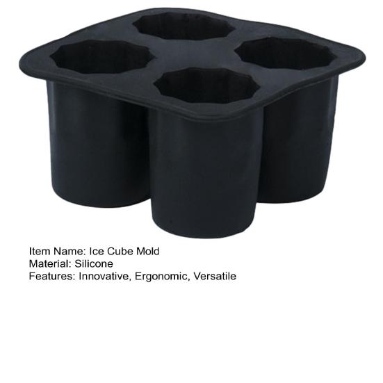 Silikonisbitsform ihålig iskoppbricka tjock långsamt smältande ismaskin för kaffe, cocktails, kalla drycker