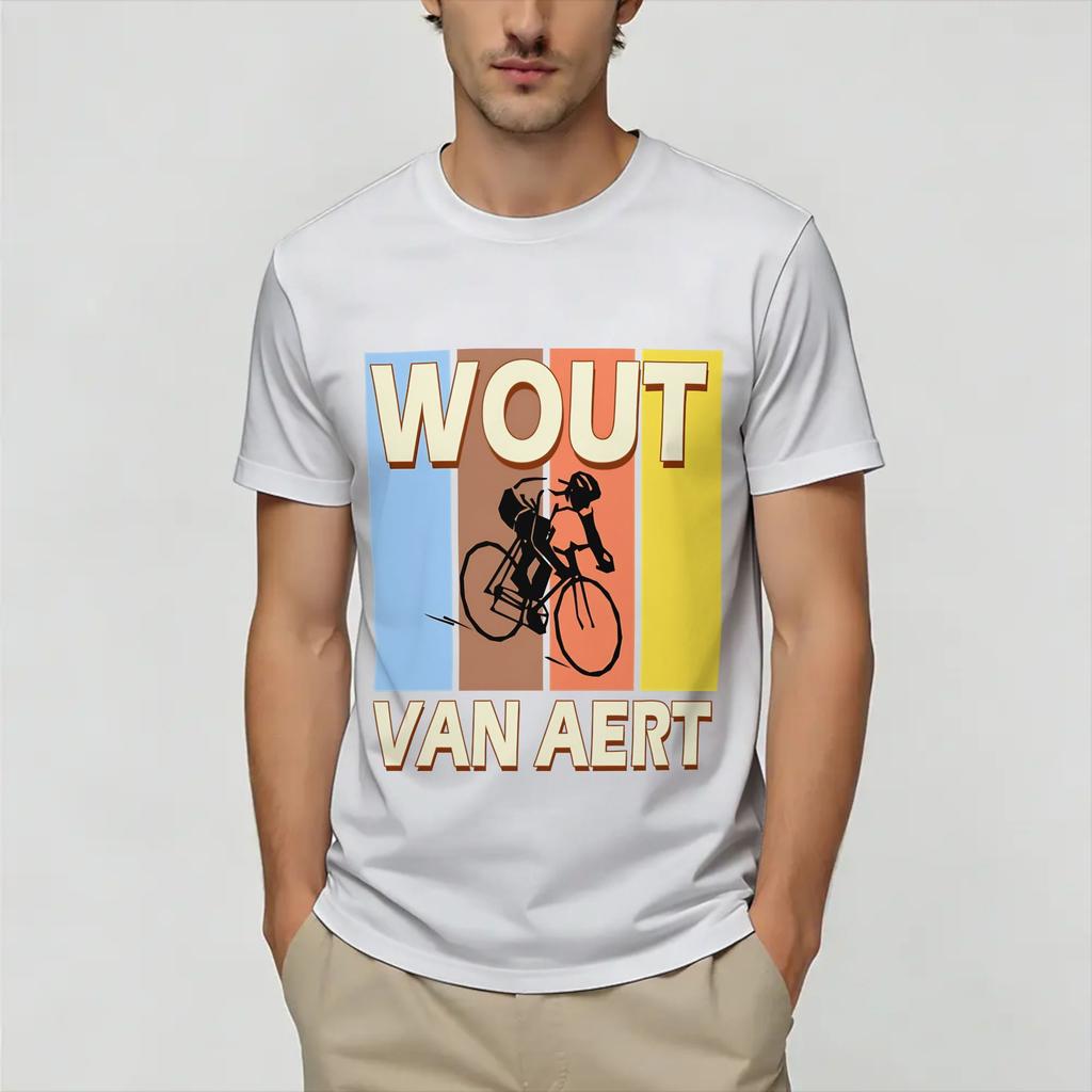 Streetwear T-Shirt Sommer Wout Van Aert Beliebte T-Shirts 100% Baumwolle T-Shirt Für Unisex Großartiges Günstiges Druck Kurzarm Oberteile