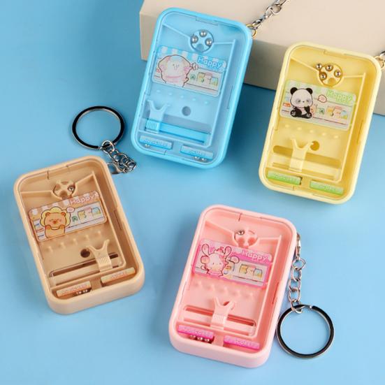 Boredom Relief Game Machine Bead Catching Keychain, Mini Toy for Keychain Stress Relief, Schoolbag Backpack Charm, Gift Kids Adults Decoration