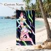 zoey Custom Name Printed Beach Towel Personalized Soft Towel For Swimming Beach Travel