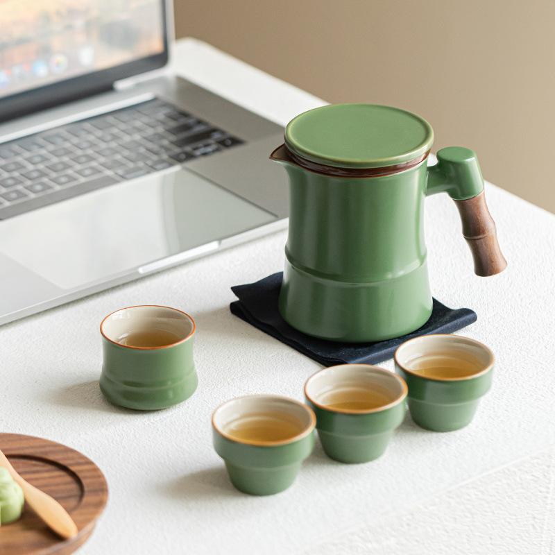 Gaosheng Travel Kung Fu Teacup Tea Set High-end Business Commemorative Gift Box for Leaders