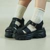 Elizabeth Stewart High Fisherman Sandals Black Ebal165315